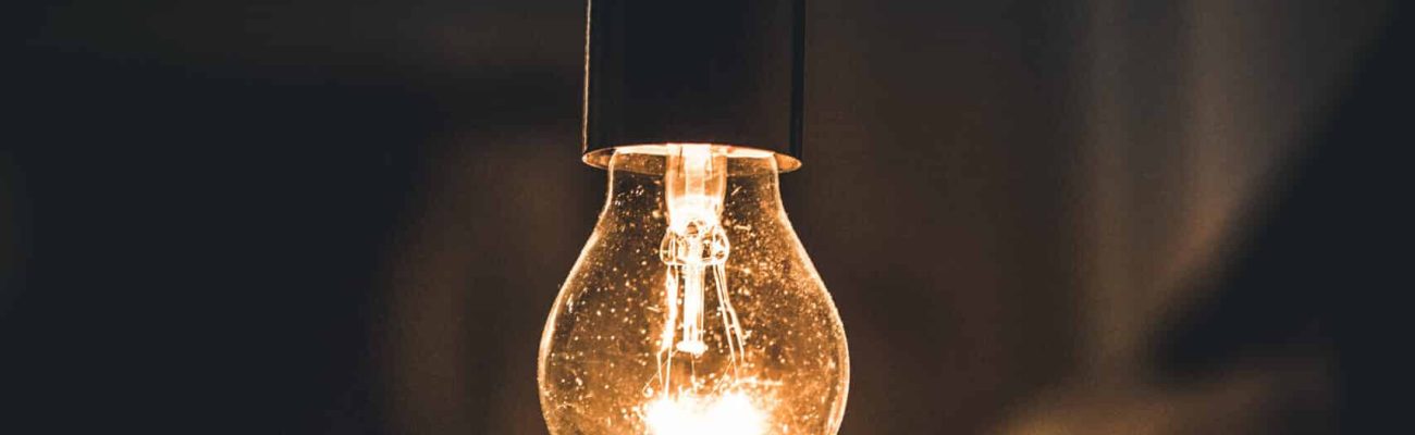 Vintage retro light in Dark Bed room